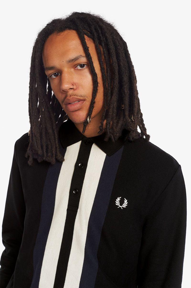 Black Fred Perry M3808 Men's Polo Shirts | PH 1457GSOL